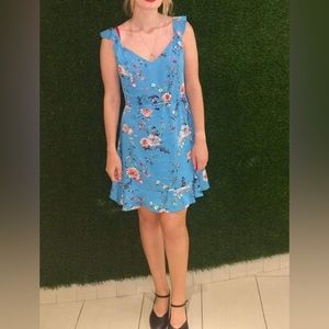 Mini blue flower dress